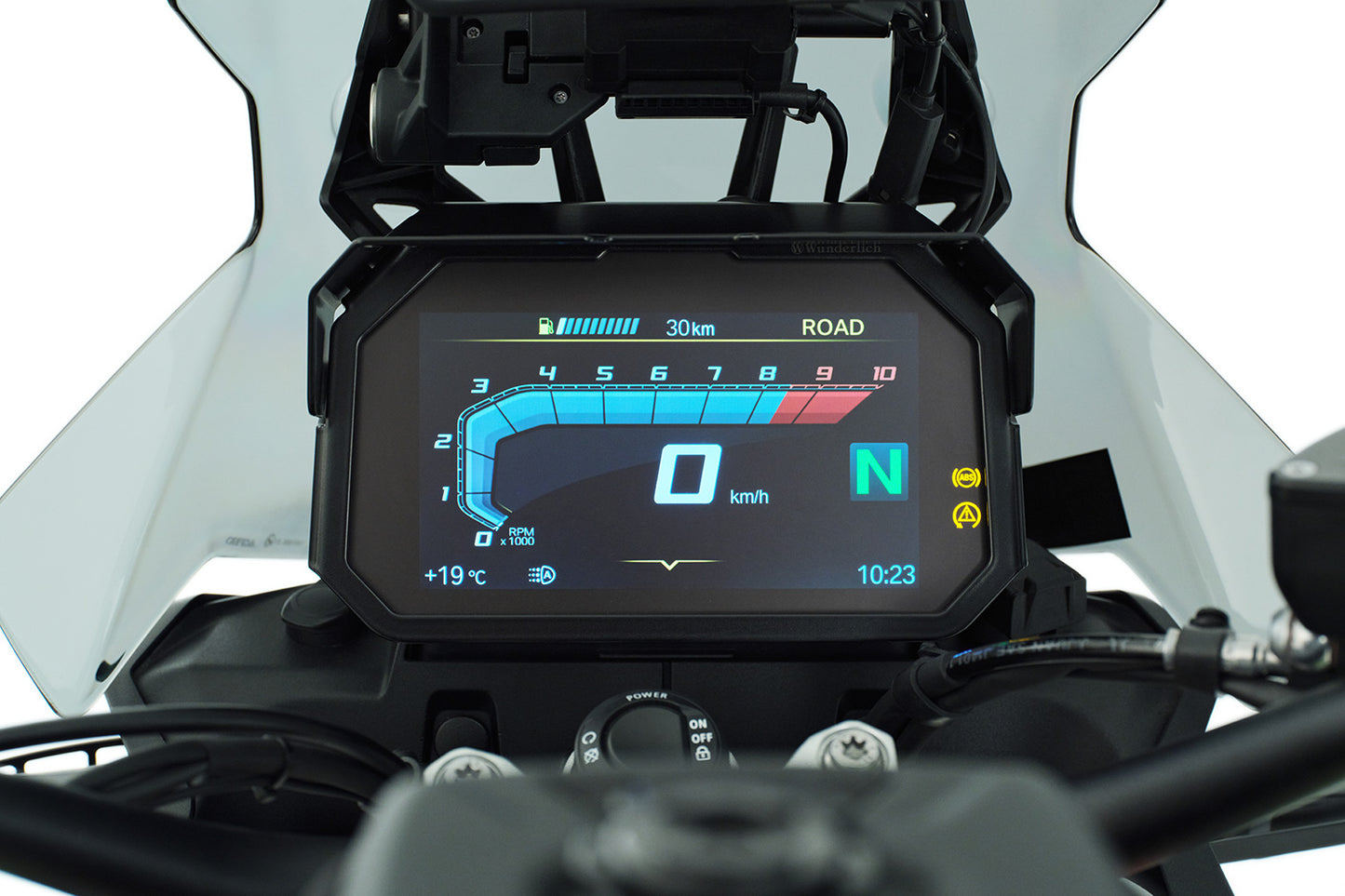 sun visor for TFT anti-theft protection - black