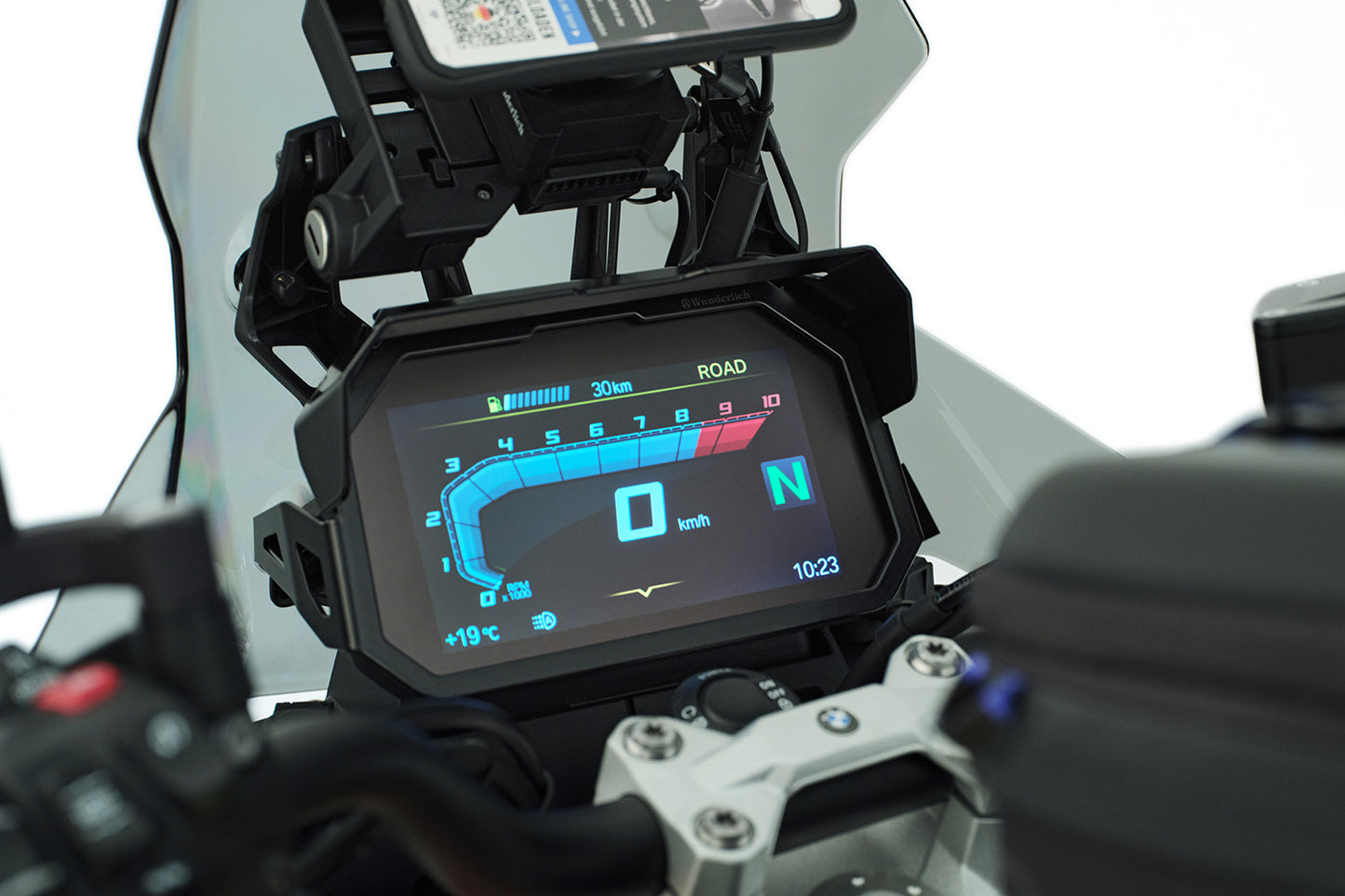 sun visor for TFT anti-theft protection - black