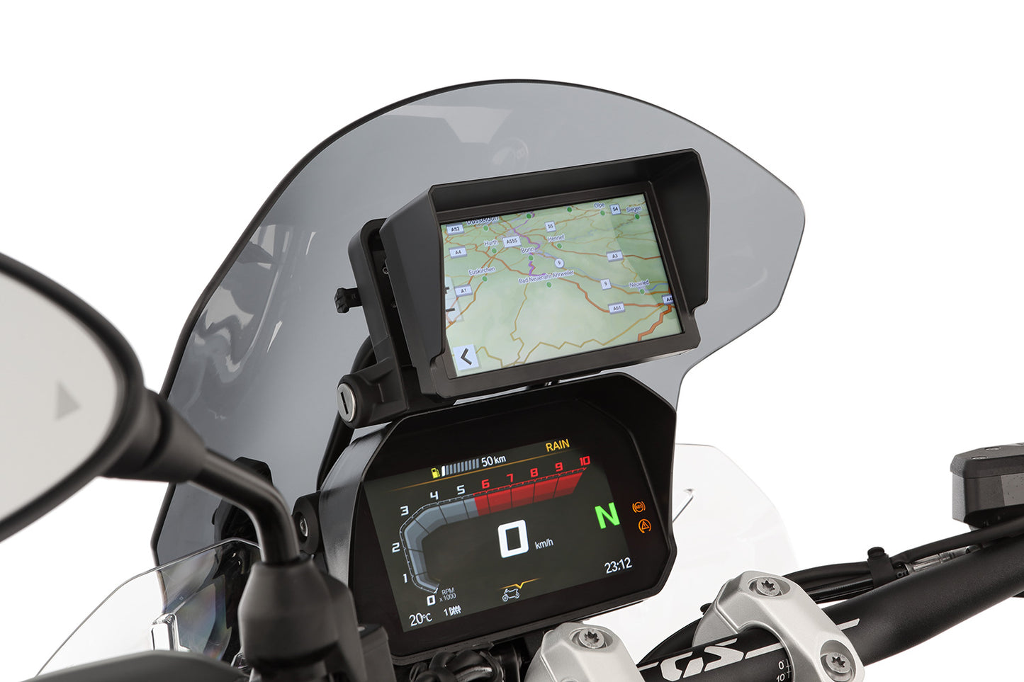 Sunshade for GARMIN Zumo XT2 + XT3 (6-inch) - black