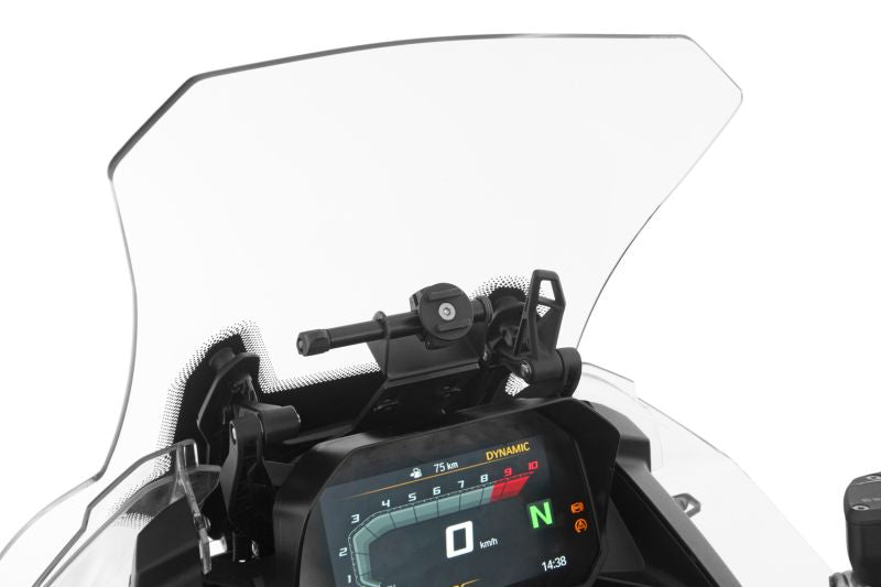 Universal device carrier - for vehicles with original windscreen adjustment - black