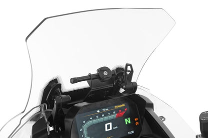 Universal device carrier - for vehicles with original windscreen adjustment - black