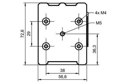 USB charging box – SP Connect - black