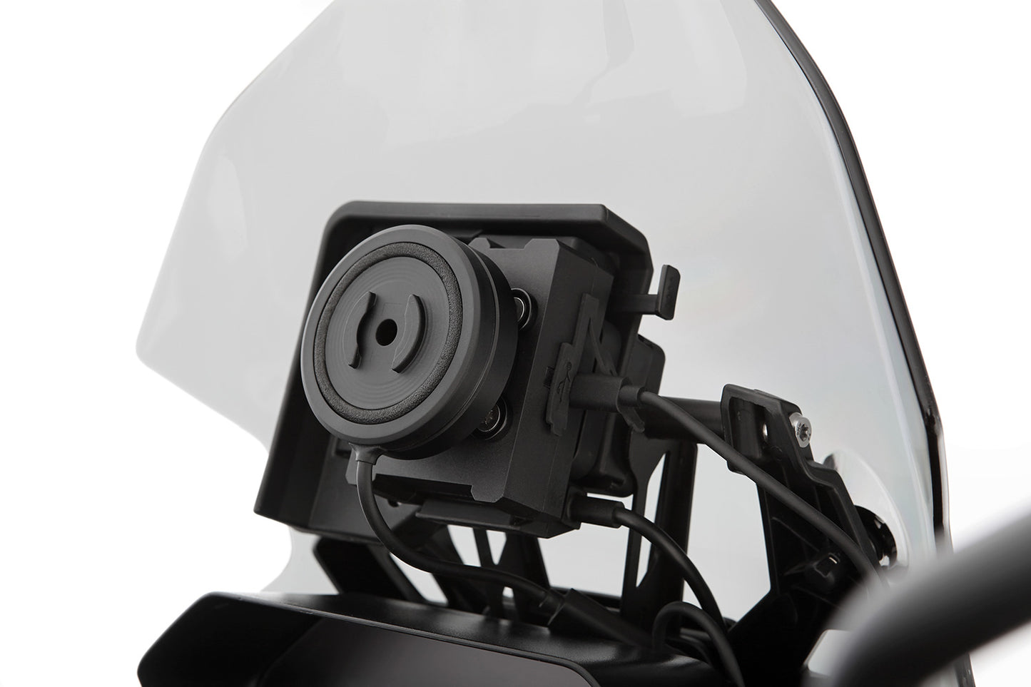 USB Charging Box with Anti Vibration Module SPC+ and Inductive Charging - black