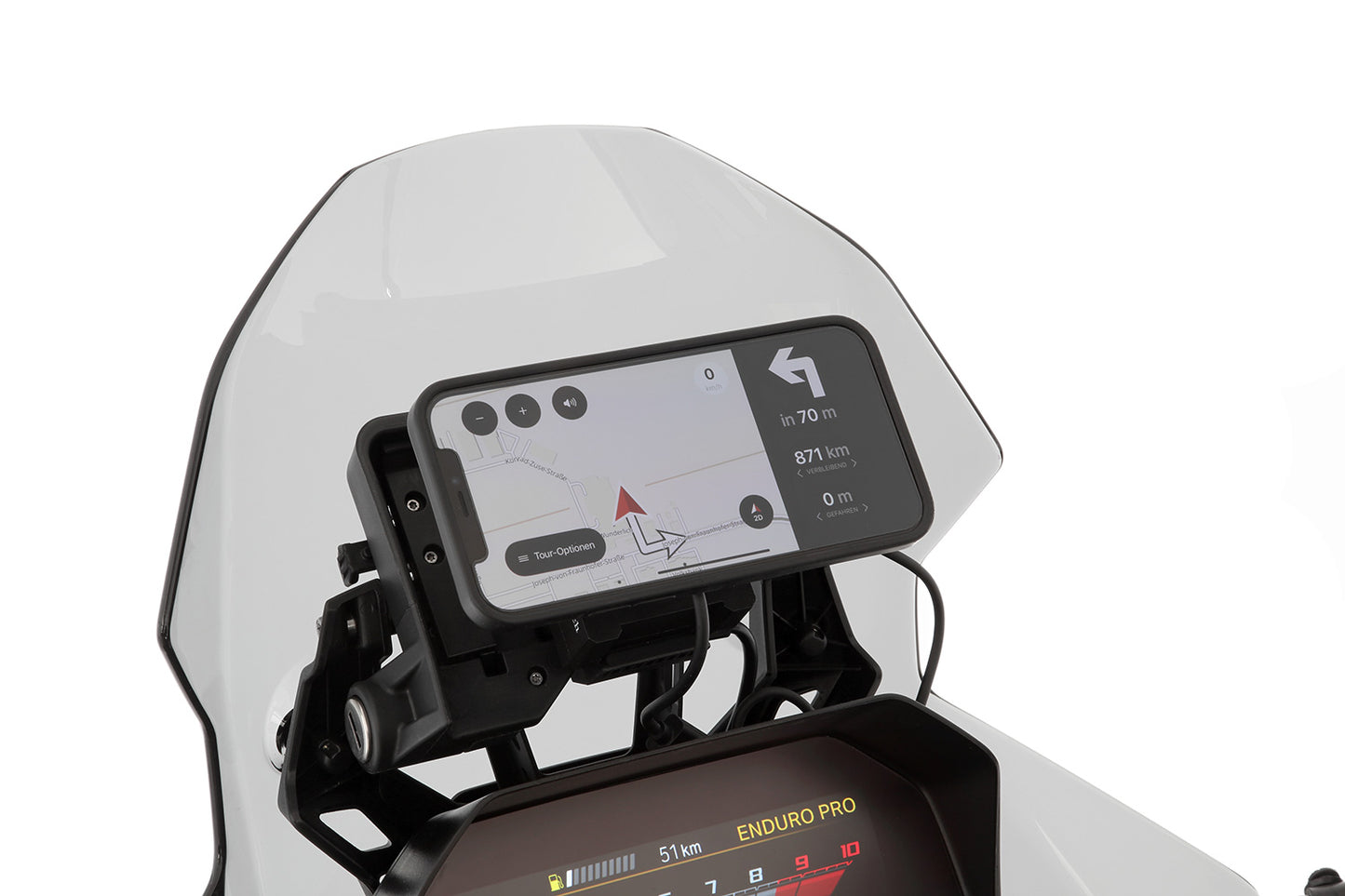 USB Charging Box with Anti Vibration Module SPC+ and Inductive Charging - black