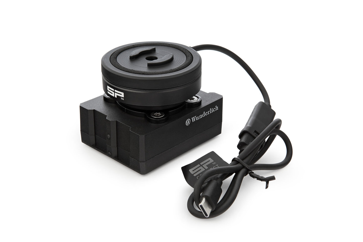USB Charging Box with Anti Vibration Module SPC+ and Inductive Charging - black