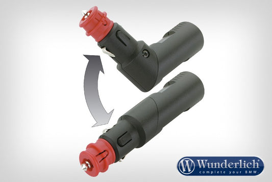 Angled dual USB charging plug