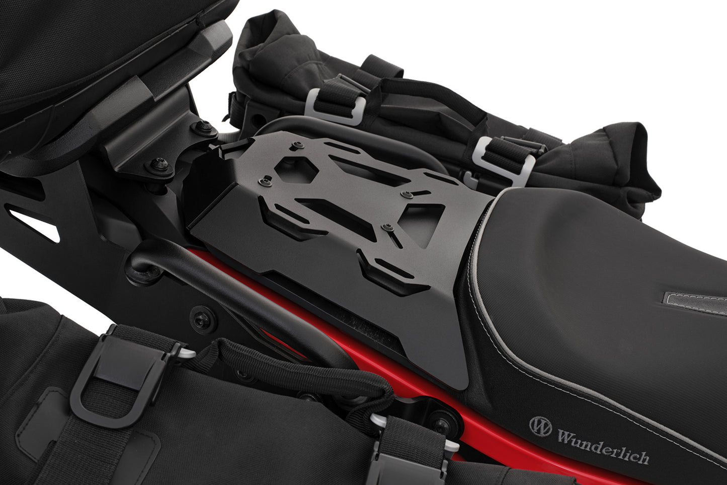 Pillion Luggage Rack for F 900 GS rider seat - black