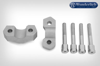 Wunderlich ERGO handlebar riser for models with BMW sat nav - silver