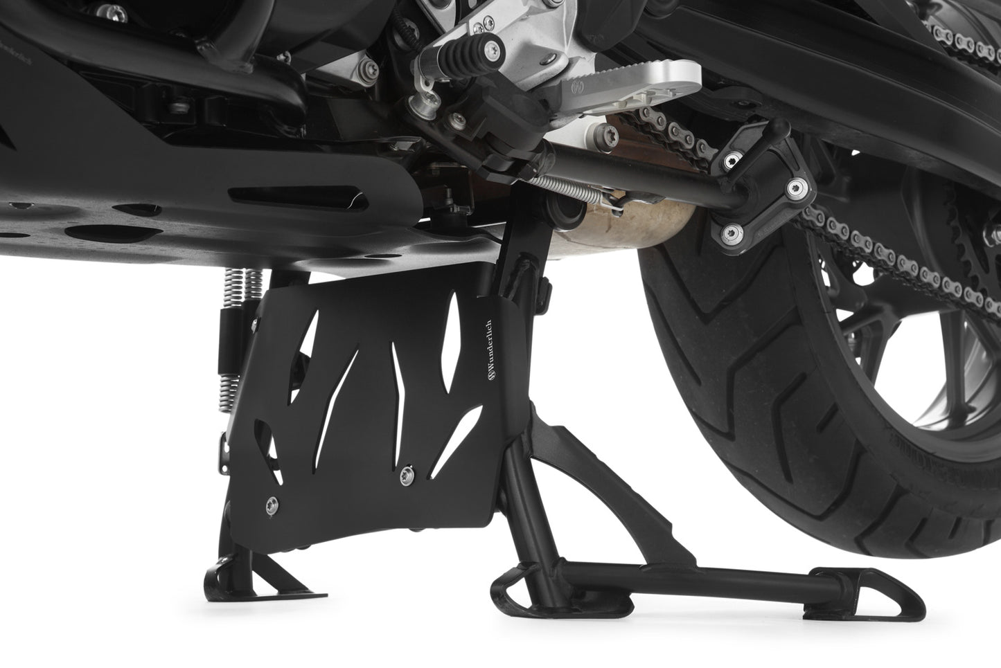 centre stand protection plate - black