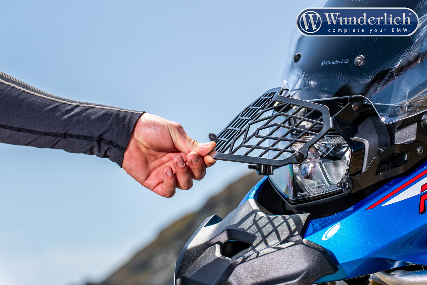 foldable headlight protection grille