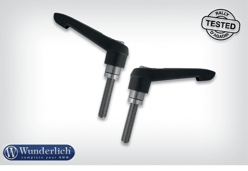 Quick release clamp bolts without handlebar riser  black