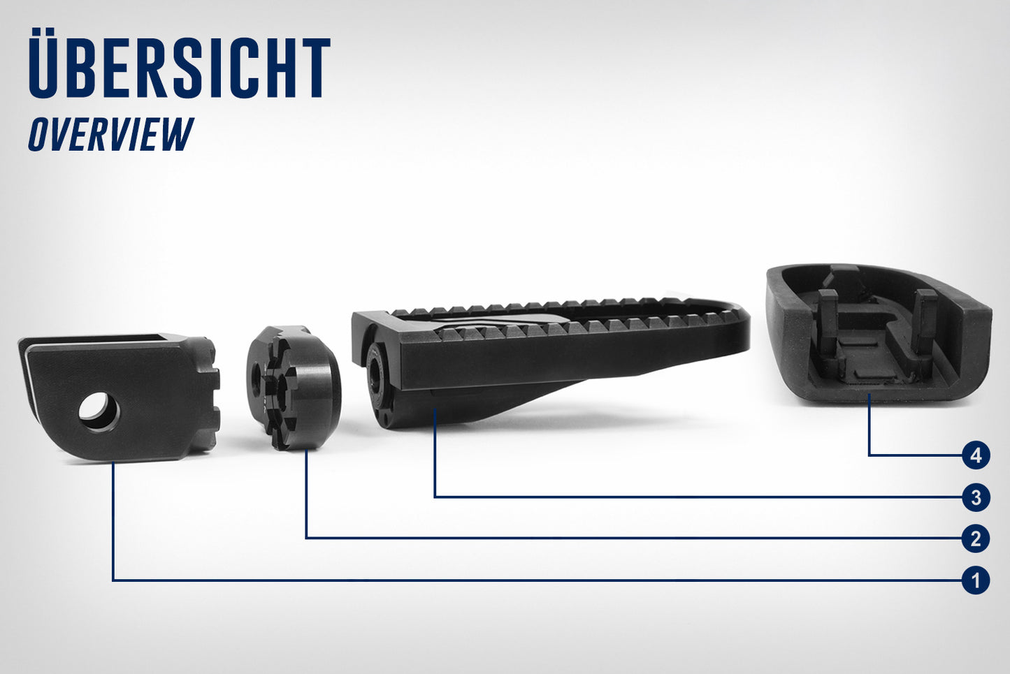 Wunderlich Vario joint rider (pair) - black