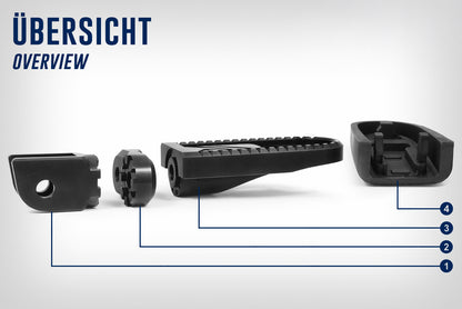 Wunderlich Vario joint rider (pair) - black