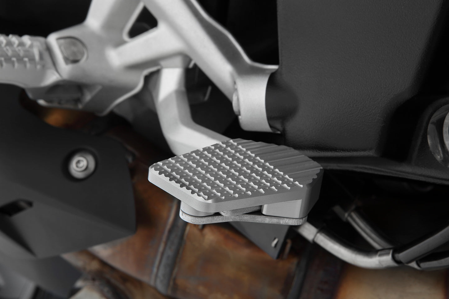 brake lever enlargement - silver