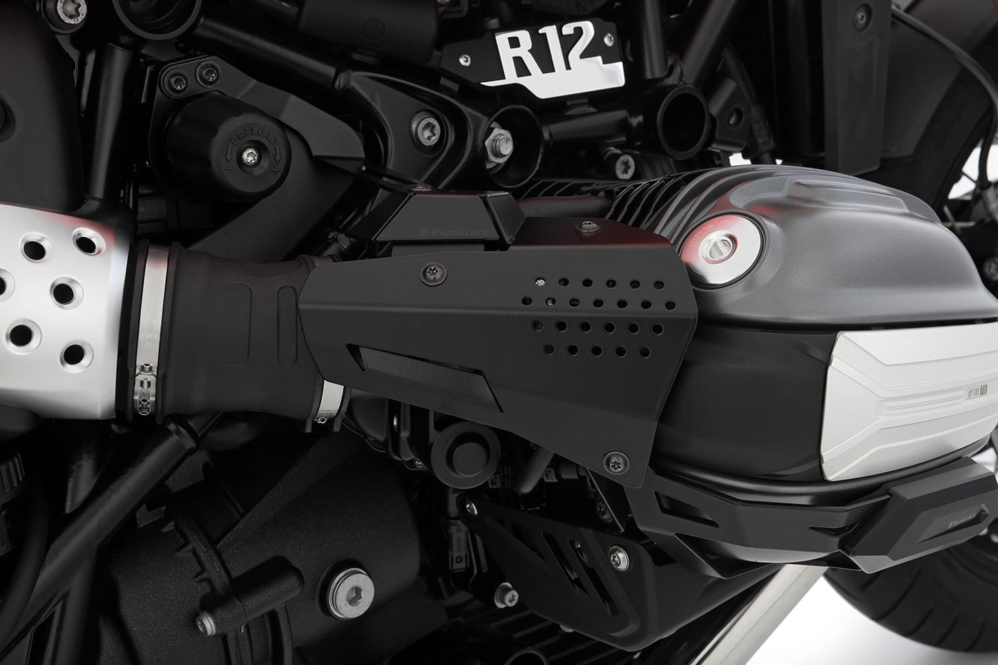 fuel injection system cover R 12 nineT - black