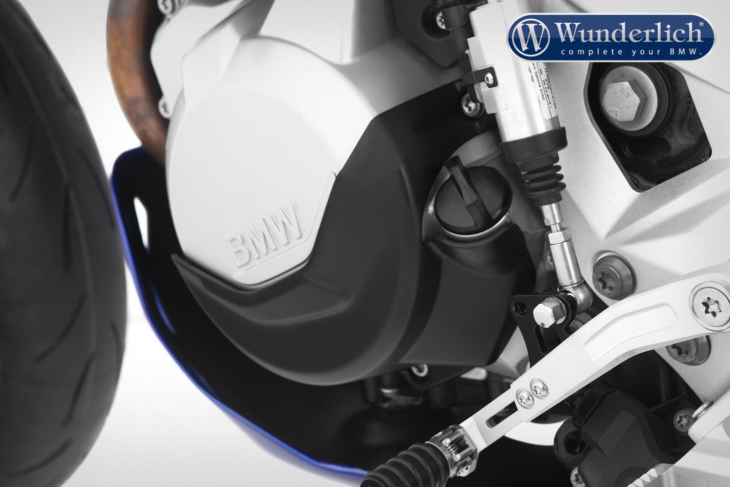 Wunderlich protective cover set for clutch and alternator cover - black F750 GS/ F850 GS