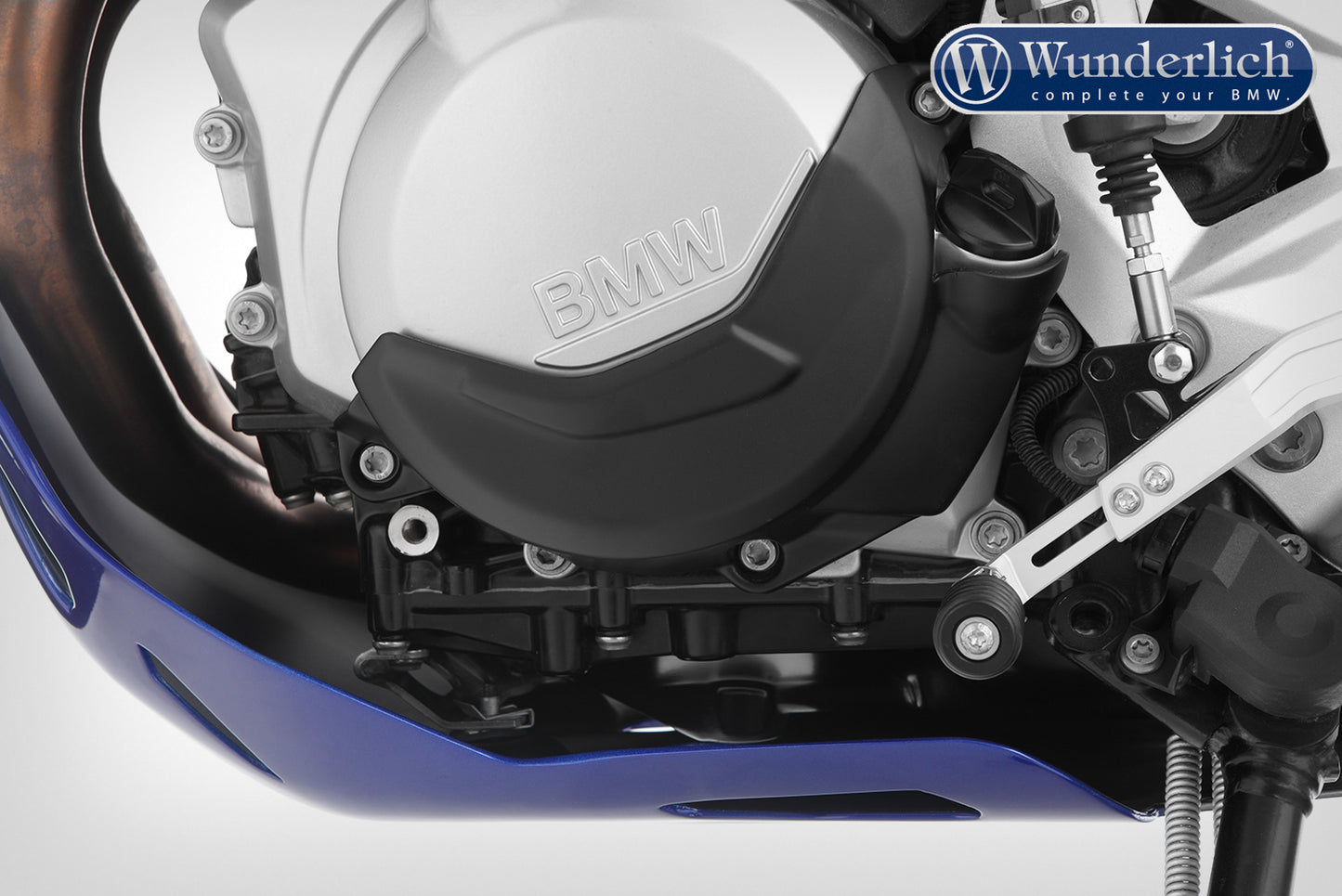 Wunderlich protective cover set for clutch and alternator cover - black F750 GS/ F850 GS