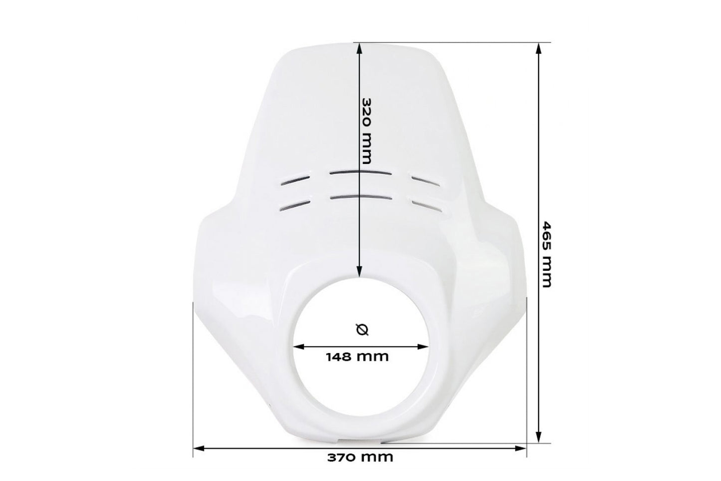 Unit Garage Fenouil Fairing R 12 G/S - dark black uni matt