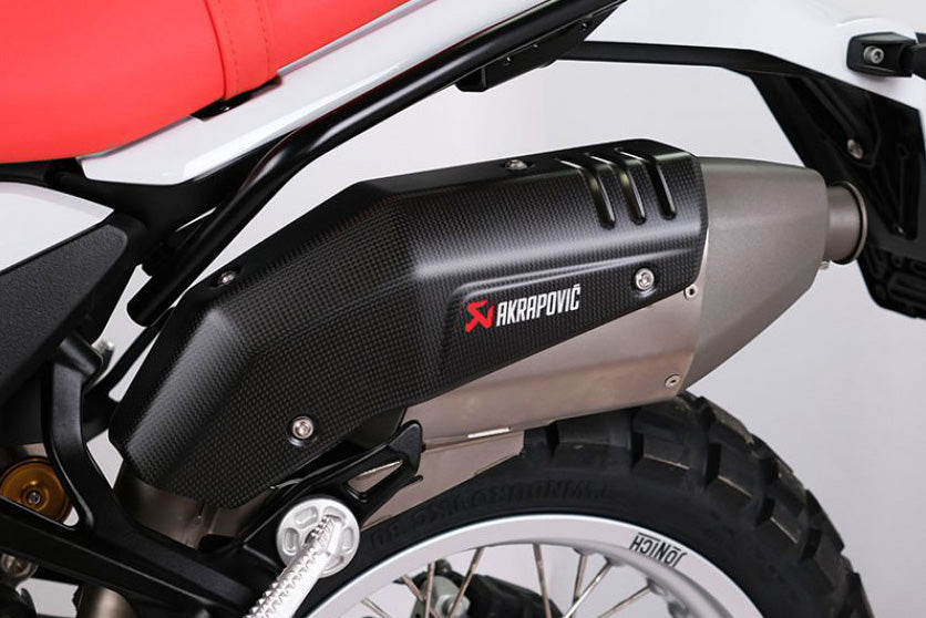 High-mounted Exhaust Unit Garage-Akrapovic R 12 G/S - titanium