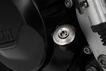Secure oil plug with dipstick - titanium