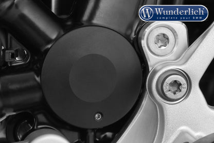 Swingarm Pivot Cover classic design - left - black