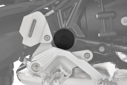 Swingarm Pivot Cover classic design - left - black