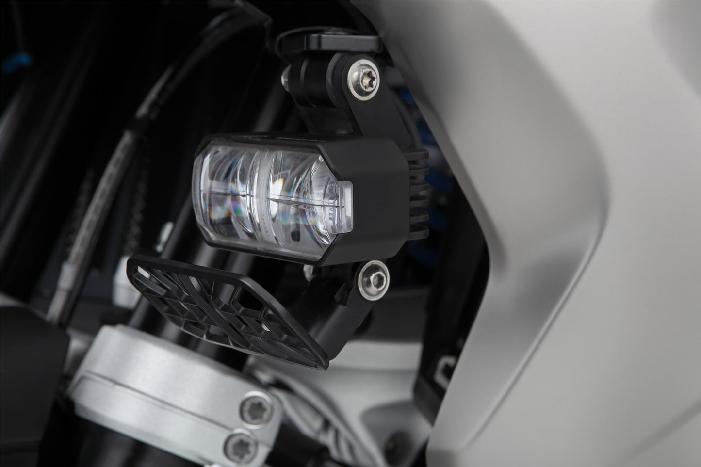LED Auxillary headlight »MICROFLOOTER 3.0« - for protection bar mounting - black