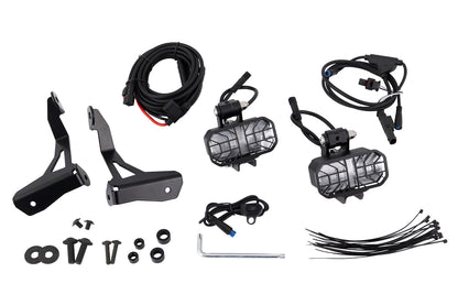 LED Auxiliary Lights MICROFLOOTER 3.0 R 12 - for vehicle mounting - black