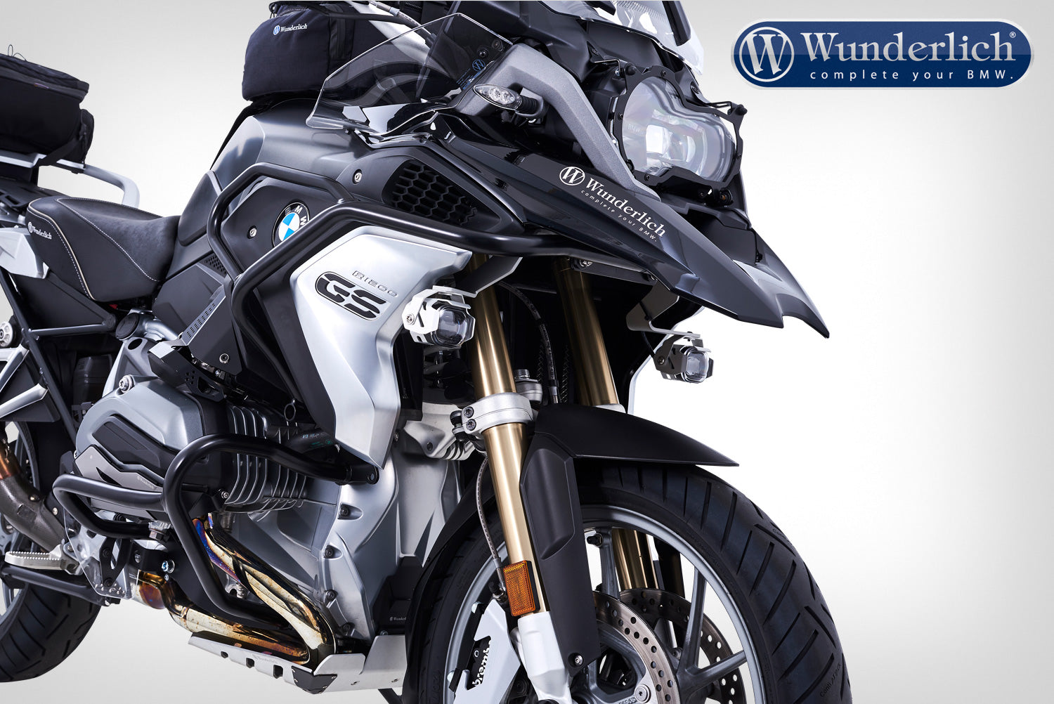 Wunderlich LED auxiliary headlight MicroFlooter  silver