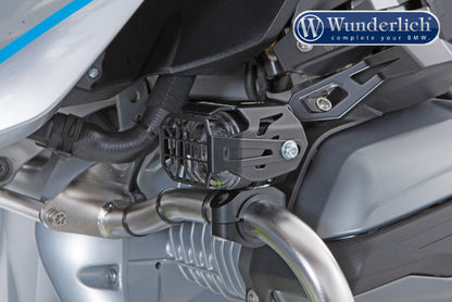 Protective grate for auxiliary Microflooter headlights  black