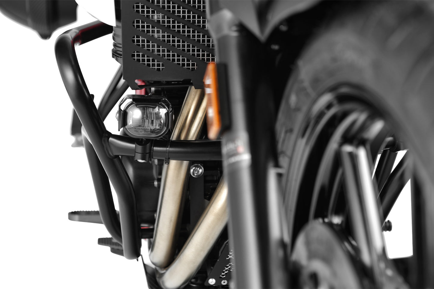 MICROFLOOTER LED auxiliary headlight for protection bar - black