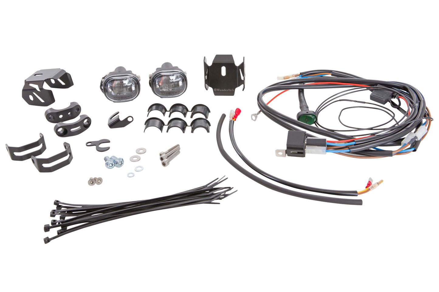 MICROFLOOTER LED auxiliary headlight for protection bar - black