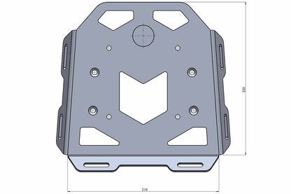 Hepco&Becker Minirack soft luggage rear rack F 900 GS - black