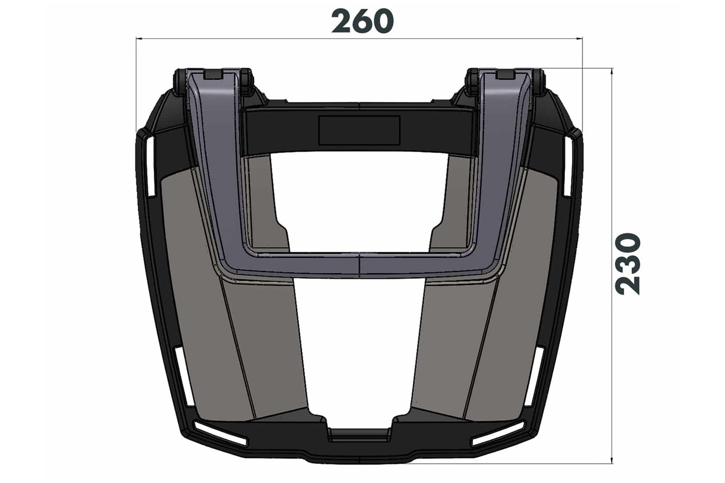 Hepco&Becker Easyrack Top Case Carrier - black