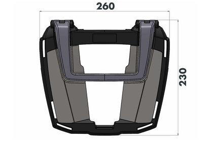 Hepco&Becker Easyrack Top Case Carrier - black