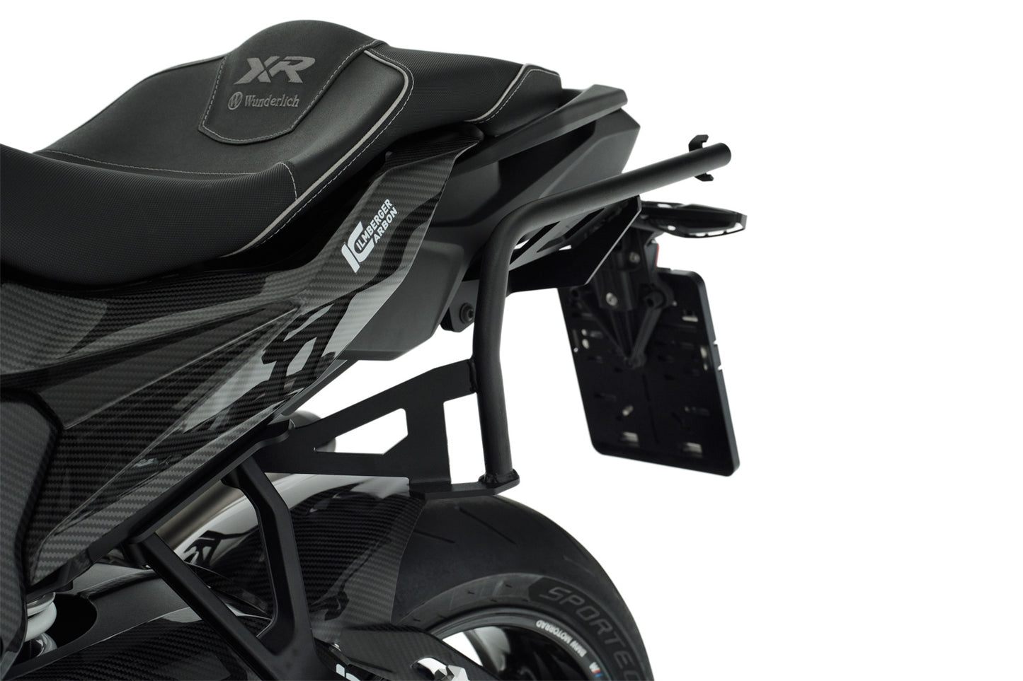 Luggage system: X-BAG side bags with X-Rack light - Set - black