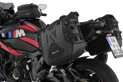 Luggage system: X-BAG side bags with X-Rack light - Set - black