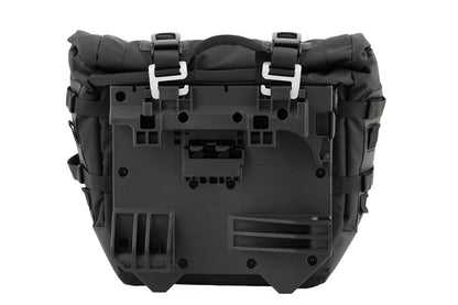 Luggage system: X-BAG side bags with X-Rack light - Set - black