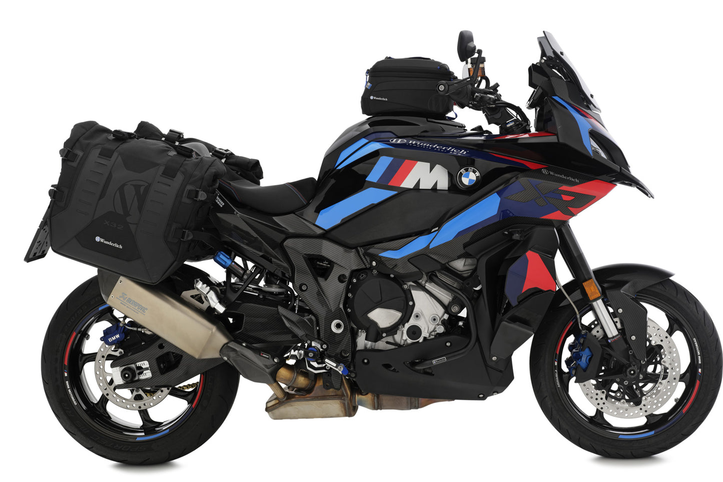 Luggage system: X-BAG side bags with X-Rack light - Set - black