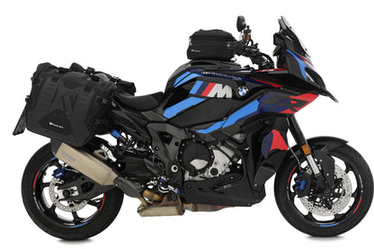 Luggage system: X-BAG side bags with X-Rack light - Set - black