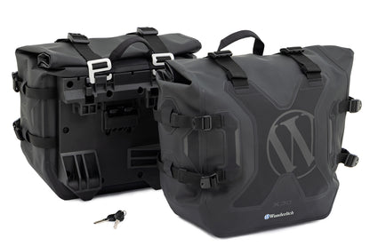 X-luggage system waterresistant side bags with carrier for M 1000 XR - Set - black