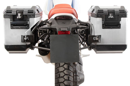 Pannier Rack Set incl. Xplorer Cases Hepco&Becker R 12 G/S - silver