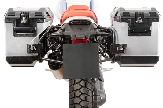 Pannier Rack Set incl. Xplorer Cases Hepco&Becker R 12 G/S - silver