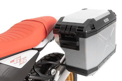 Pannier Rack Set incl. Xplorer Cases Hepco&Becker R 12 G/S - silver