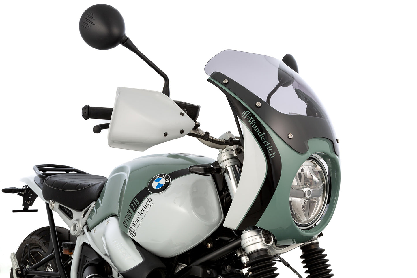 DAYTONA Pure Option 719 cockpit fairing R nineT Pure - Underground/Lightwhite