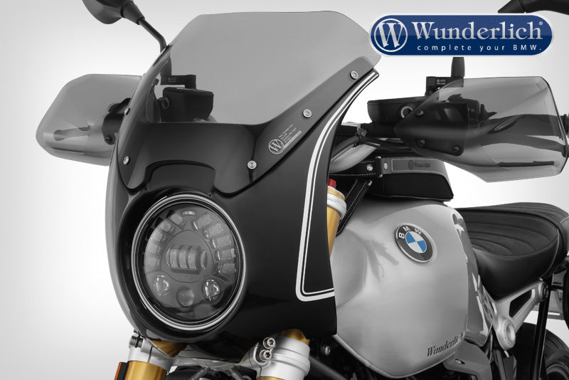 Wunderlich &#8220;Daytona&#8221; R nineT cockpit fairing - black-white