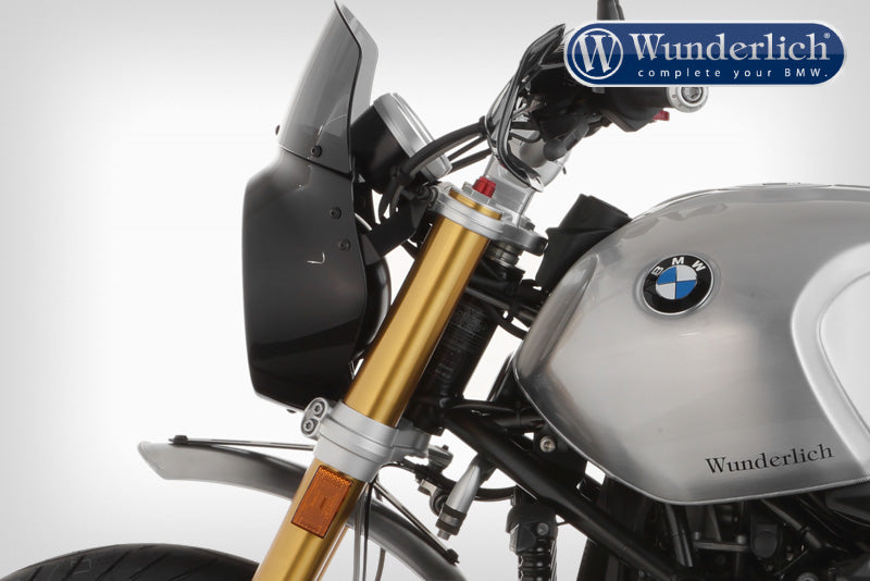Wunderlich “VINTAGE TT” windshield for VINTAGE R nineT - Black Storm Metallic