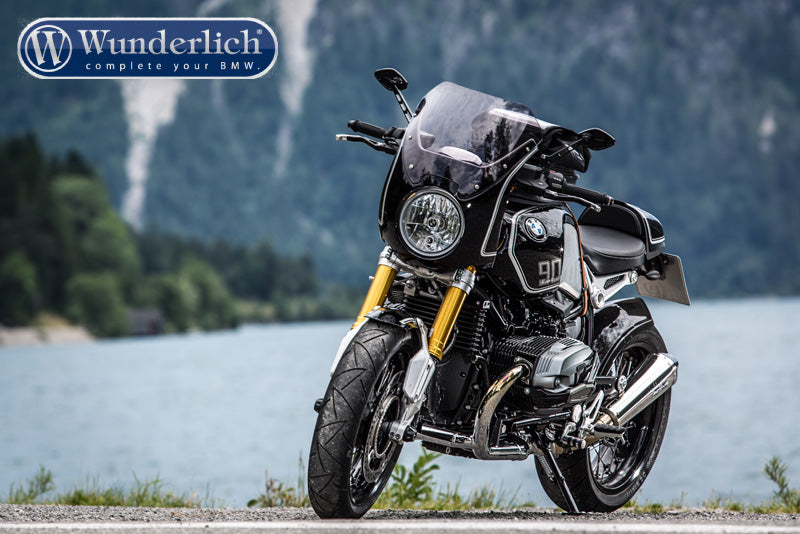 Daytona cladding R nineT - Black Storm Metallic - white