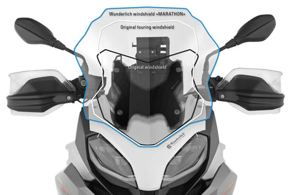 MARATHON windshield - smoked grey