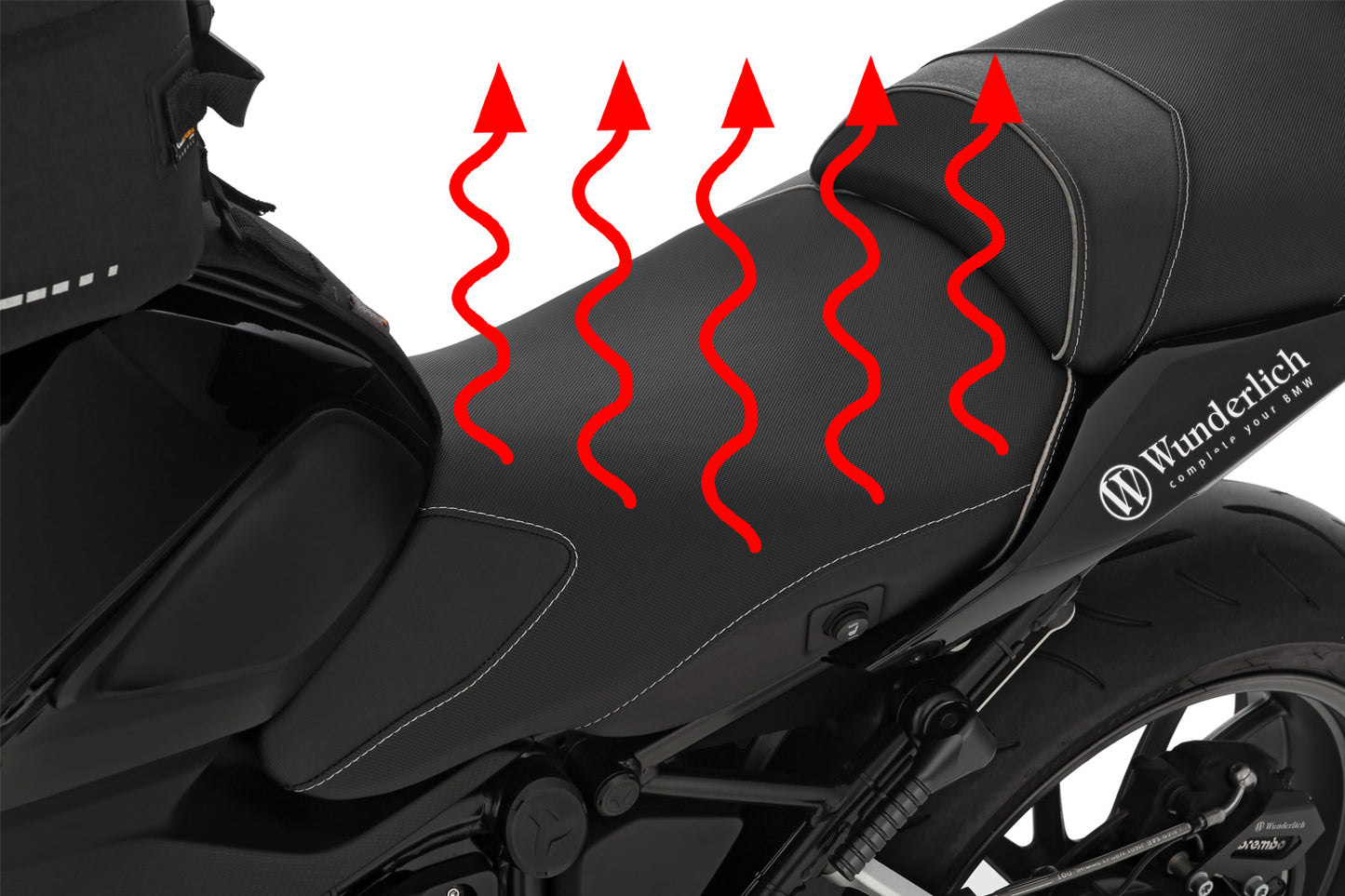 AKTIVKOMFORT rider seat with aftermarket seat heating - standard - black